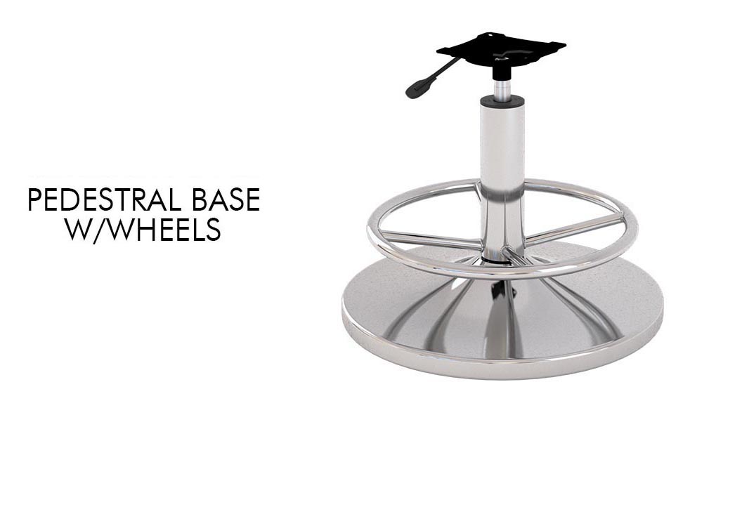 Pedestral Base W/Wheels